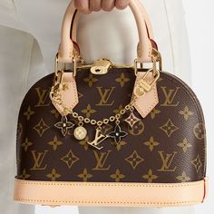 LOUIS VUITTON® - Spring Street Chain Bag Charm - Brown Lv Monogram Bag, Louis Vuitton Handbags Outlet, Louis Vuitton Clutch, Buy Louis Vuitton, Leather Satchel Handbags, Louis Vuitton Purse, Handbag Outlet, Chain Bag, Louis Vuitton Bags