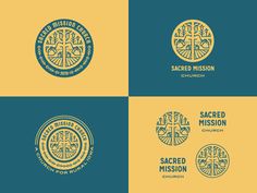 four logos for sacred mission church