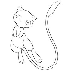 a drawing of a cat sitting on top of a long tail with its eyes closed