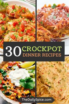 30 crockpot dinner recipes that are delicious and easy to make in minutes or less