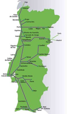 a map of the major roads in spain