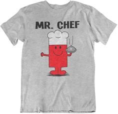 Mr Chef Mens Cooking Occupation T-Shirt Christmas Gift image 1 Christmas Gift Images, Gift For Fathers Day, Cotton Gift, Super Gifts, Cotton Gifts, T Shirt Photo