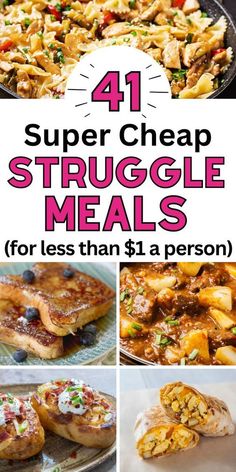 Cheap Dinner Ideas For Family, Quick Cheap Dinner Ideas, Cheap Meals On A Budget, Quick Cheap Meals, Frugal Cooking