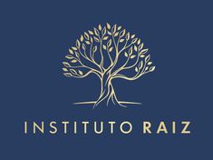 the logo for institution raiz, which is located in front of a blue background