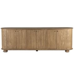 the sideboard is made from wood and has four doors, two drawers and one door