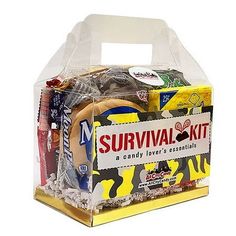 TheMini Survival Kit is a smaller version ofour popularSurvival Kit Gift Tub. Consider it an extreme stress reducer, instead of the ultimate stress relief of its larger cousin. Thisgrab-and-go pack is filled with20 different candies, from old classics to current day favorites. A great gift for college students, those starting a new job, new moms, or anyone who might need some sweet relief in their daily life! The Mini SurvivalKitcontent may include: Reese's Peanut Butter Cup,MoonPie, Pop Rocks, Halloween Care Packages, Survival Kit Gifts, Reese's Peanut Butter Cup, Freebies By Mail, Tootsie Pop, Cute Mini Backpacks, Cute Pencil Case, Mini Backpacks, Reeses Peanut Butter Cups