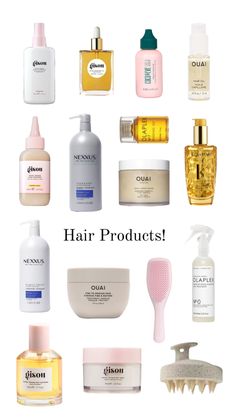 Aesthetic Gisou, Products For Healthy Hair, Ouai Hair Oil, Best Hair Products, Best Hair Care Products, For Healthy Hair