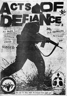 an advertisement for the act of defence, which is being displayed on a newspaper page