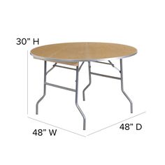 a table that has measurements for the height of it and is shown with an additional height