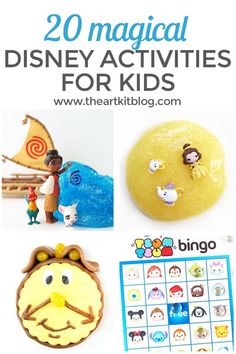 disney activities for kids with the title overlay