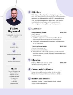 Product Marketing Manager Resume Template Visme Marketing Manager Resume, Product Marketing, Marketing Manager, Marketing Campaigns, Marketing