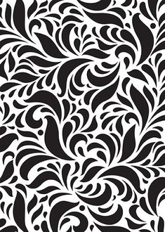 a black and white pattern with swirls