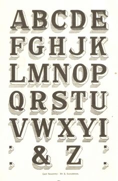 an old fashioned type of alphabet with letters and numbers in the upper half of it