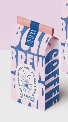 I’m going to let you in on some insider information. The most searched projects on Dieline are coffees. And, if you happened to search coffee this past month, you likely came across multidisciplinary creative director and graphic designer Aja Marie Johnson’s Better Coffee Co. With its aggressively bold and playful type, it won readers over […] Graphic Design Packaging Creative, Packaging That Uses Patterns, Graphic Design Product Packaging, Graphic Design Products Branding, Aesthetic Package Design, 60s Packaging Design, Graphic Design Labels, Brand Product Design, Cafe Packaging Ideas