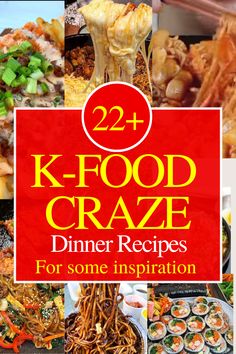 the cover of 22 + k - food craze dinner recipes for some inspiration