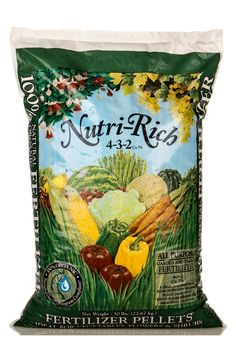 a bag of nutri - rich fertilizer