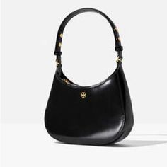 Brand New Original Tag Comes With Shopping Bag Adjustable Strap Tory Burch Emerson, Leather Shoulder Handbags, Tory Burch Bags, Black Leather Handbags, Tory Burch Bag, Shoulder Handbag, Christmas List, Shoulder Handbags, Leather Handbags