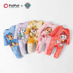 Paw Patrol Toys, Tie Dye Jumpsuit, Baby Ootd, Family Matching Outfits, Long Sleeve Jumpsuit, Toddler Clothes, Matching Family Outfits, Baby Shark