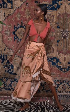 Johanna Ortiz, Look Chic, Global Fashion, Wrap Skirt, Moda Operandi, Fashion Collection, Timeless Fashion, Boho Chic