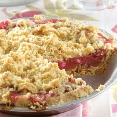 a close up of a pie on a plate