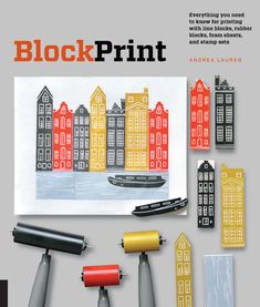 the front cover of a magazine with different types of art supplies and paper on it