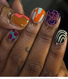 Natural Nail Designs, Wow Nails, Nail Candy, Nails For Kids, Colorful Nail Designs, Glam Nails, Short Nail Designs, Toe Nail Art