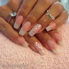 Nails By: Solin American Manicure Nails, American Nails, Natural Acrylic Nails, French Manicure Nails, Fancy Nails