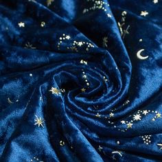 ♥ This is velvet  fabric,soft hand feeling.This fabric is shiny with sliver starry sky,suitable for shirt,dress,coat,jacket...While sun come to you,it is just shiny like a star,make you outstanding from the people.The black fabric with sliver shiny is a wonderful match,steady with womanliness,like fire with ice,so match but so different.The price is half meter.Width: 152(cm) Clothing Fabric, Dress Coat, Pleated Fabric, Fantasy Clothing, Starry Sky, Blue Aesthetic, Lace Applique, Chiffon Fabric, Blue Velvet