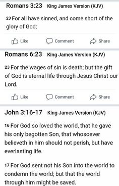 two tweets from the bible, one with jesus's name on it