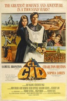 an old movie poster for the film ced with two people standing in front of them