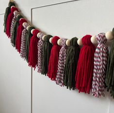 the tassels are hanging on the wall