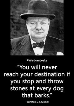 a man in a top hat and bow tie with a quote from winston s churchill