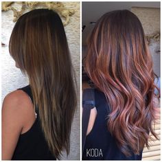 ✨Pinterst @Blessed187✨ Hair Color Ombre, Ombre Dark, First Day Of Fall, Hair Color Pastel, Dark Rose, Luxury Hair