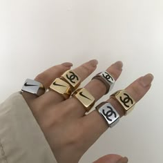 Chanel Ring, Accesories Jewelry, Jewelry Tags, Cartier Love Bracelet, Dainty Jewelry