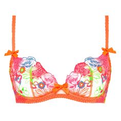 Demi-cup bra AGENT PROVOCATEUR Zuri Multicolor Underwire Bra With Padded Cups, Spring Underwire Bra With Padded Cups, Multicolor Padded Underwire Bra, Spring Padded Underwire Bra, Spring Push-up Bra With Padded Cups, Summer Full Cup Padded Bra, Fitted Multicolor Bra With Padded Cups, Backseam Tights, Yellow Bra