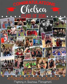 the graduation poster for chelsea class of 2009, featuring photos of students and their parents