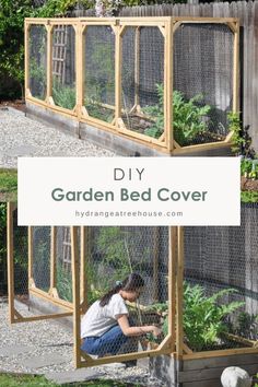 the diy garden bed cover is easy to make