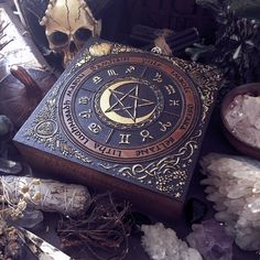 Small Altar, Witch Shop, Wheel Of The Year, Magical Jewelry, Wood Engraving, Witchy Vibes, Gold Wood, Cthulhu, Book Of Shadows