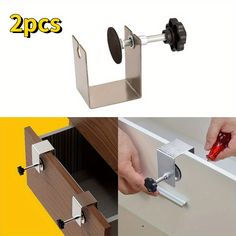 two pictures showing the different parts of a drawer and how to use them for storage