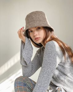 Elegant bucket hat for fall - winter season. The hat is very warm, soft and comfortable to wear. SIZE: One universal size fits most between 20.5 - 23 inches (52 - 58 cm) (XS - L)! SEND AS GIFT: If you need gift box, congratulatory message and express shipping, you can choose it all during checkout the order in the cart. (You can type the words in the postcard, which you want). EXPRESS SHIPPING: USA - FedEx shipping available within 2 days and Overnight (1 day). Canada/UK/EU - DHL express shipping within 2-4 days. WORLDWIDE - DHL express shipping within 2-5 days. Choose the shipping upgrades when checkout in the cart. Wool Bucket Hat, Winter Bucket Hat, Custom Gift Wrapping, Hat For Women, Colour Star, Bucket Hats, Mixing Fabrics, Winter Time, Elegant Gift