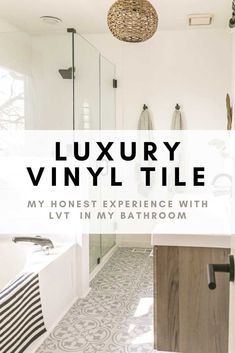 luxury vinyl tile bathroom flooring ideas Luxury Vinyl Flooring Bathroom, Vinyl Plank Flooring Bathroom, Luxury Vinyl Tile Bathroom, Vinyl Tile Bathroom, Vinyl Bathroom Flooring, Type Of Flooring, Best Bathroom Flooring