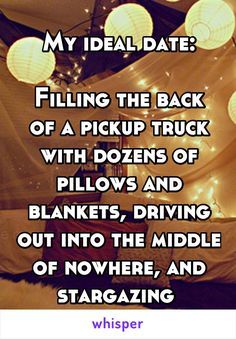 a quote that reads, my deal date filling the back of a pickup truck with doves and blankets driving out into the middle of nowhere