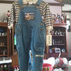 Never Worn, Tag Still On, 12 Months Denim Overalls Denim Blue Cotton Jeans For Playtime, Denim Blue Cotton Jeans, Casual Medium Wash Jeans For Playtime, Cute Blue Jeans For Playtime, Cute Denim Jeans For Playtime, Dog Overalls, Boy Overalls, Baby Boy Overalls