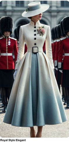 Coat With Belt, Moda Vintage, Looks Chic, Royal Fashion, Mode Inspiration, Style Elegant, Classy Outfits, Stand Collar, Elegant Dresses