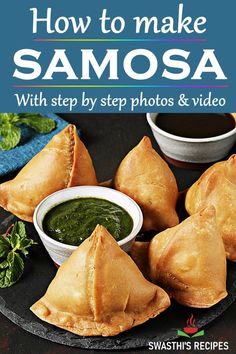 how to make samosa with step - by - step photos and video book cover