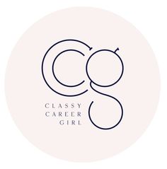 the logo for classy career girl, which is designed in black on a white background