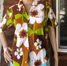 Beautifully crafted and detailed. Pop Art Flowers, Tropical Outfits, Tropical Outfit, Art Flowers, Vintage Hawaiian, May 7th, Manila, Flower Art, Floral Dress