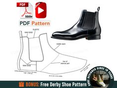 🔥 Get more than 38 sewing shoes patterns +new patterns monthly with Whole Shop Bundle: 👉 https://www.etsy.com/listing/1692898986 Video Tutorial how to make this boots:  https://youtu.be/y4jmCHbrXPk Video Tutorial how to print and how to obtain the patterns : https://youtu.be/I3XWHdbdzxc Video Tutorial how to cut leather:  https://youtu.be/ie8RsXjD9o0 Ready to print Men Boots Patterns  - Sewing Shoes Patterns PDF - Leather Boots Patterns - Sewing Chelsea Boot Patterns - Sewing Boots Video Tutor Tela, Chealse Boot, Sewing Shoes, Boots Pattern, Shoe Template, Letter Diy, Shoes Pattern, Boots Chelsea, Diy Videos Tutorials