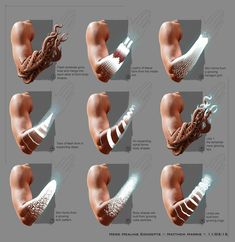 an image of different types of arm tattoos