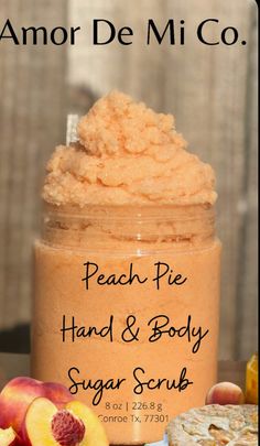 peach pie hand and body sugar scrub